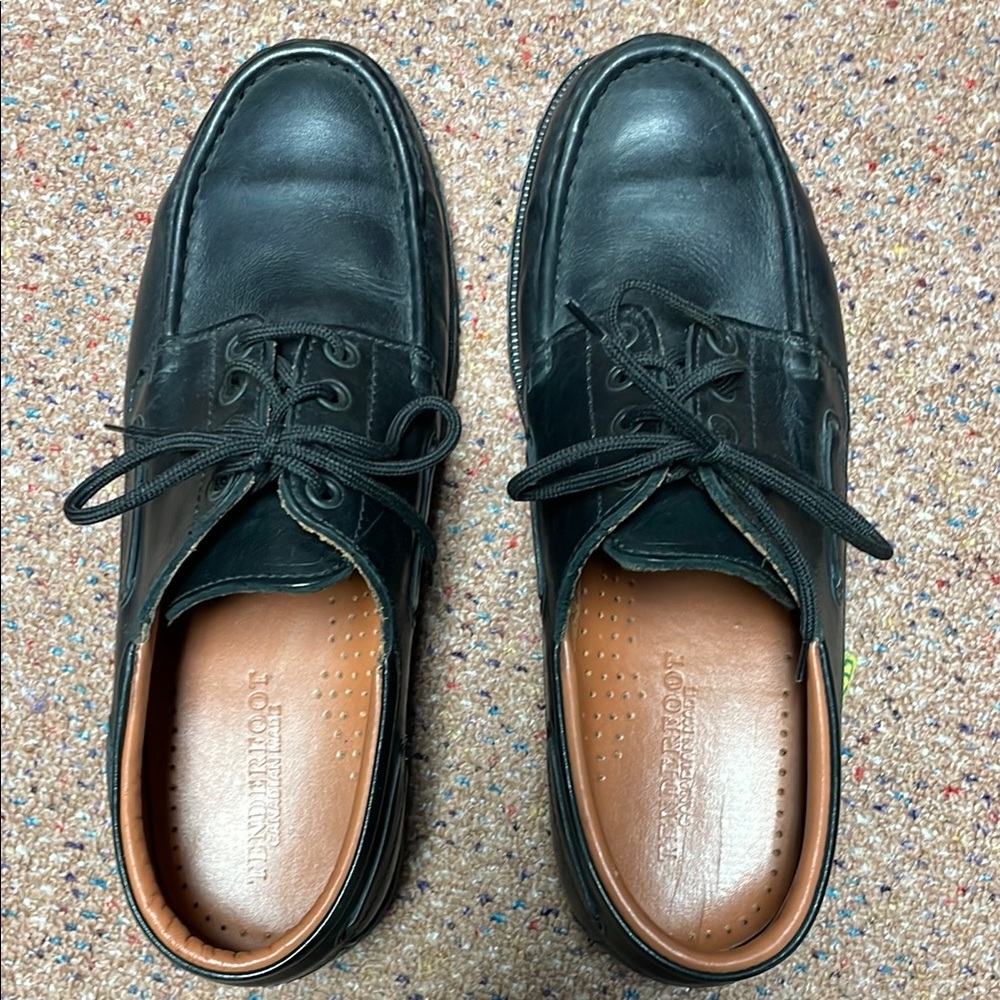 Tenderfoot - Canadian made - Black Oxfords - Steel Toes.